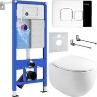 Roxen Egg в комплекте с инсталляцией StounFix Dual Fresh 6 в 1 964100 (кнопка: хром глянец)