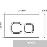 Roxen Antares Tornado в комплекте с инсталляцией StounFix Dual Fresh 6 в 1 968389 (кнопка: серый бет