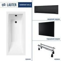 Lauter Estelle 140х70 21206040 (с ножками, лицевым черным и торцевым экраном)