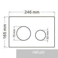 Abber Rechteck AC1201MB-AC0105-AC0121 (с кнопкой смыва)