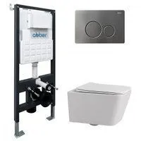 Abber Rechteck AC1201-AC0105-AC0121NG (с кнопкой смыва)