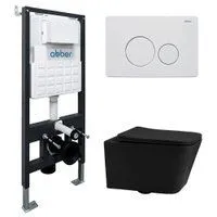 Abber Rechteck AC1201MB-AC0105-AC0121MW (с кнопкой смыва)