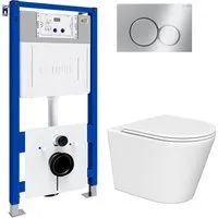 Lauter Longer 2110822 с кнопкой 219701E (круглая, хром)