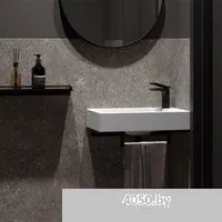 Belux Темпо-2 HR0900 L (черный, с каркасом, сифоном, донным клапаном)