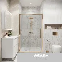 Grossman Galaxy 100x195 100.K33.01.100.32.00 (золото сатин/стекло прозрачное)