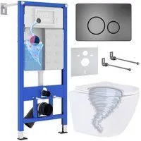 Roxen Antares Tornado в комплекте с инсталляцией StounFix Dual Fresh 6 в 1 968390 (кнопка: оружейная