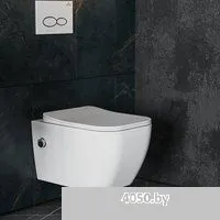 Roxen Cube bidet в комплекте с инсталляцией StounFix Dual Fresh 6 в 1 966426 (кнопка: серый бетон)
