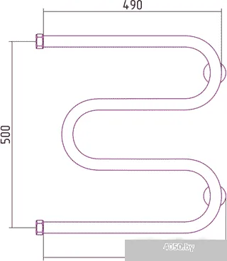 Полотенцесушитель Сунержа М-образный 500х500