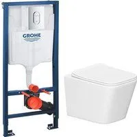 Lauter Square 214903 + GROHE Rapid SL 39504000 (округлая, хром)