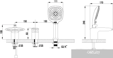 Смеситель Lemark STATUS LM4445C