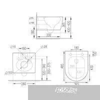 Roxen Antares Tornado в комплекте с инсталляцией StounFix Dual Fresh 6 в 1 968395 (кнопка: белый гля