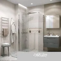 Grossman Pragma 100х195 200.K33.03.100.10.00 (хром/стекло прозрачное)