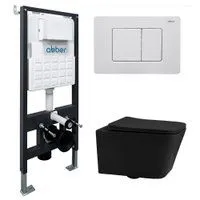 Abber Rechteck AC1201MB-AC0105-AC0120MW (с кнопкой смыва)