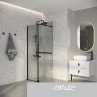 Niagara Nova NG-671-12BLACK 120x200 (черный матовый/прозрачное стекло)