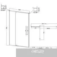 Niagara Nova NG-35-12AGR 120х195 (графит/прозрачное стекло)
