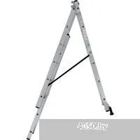 Новая высота NV 123 алюминиевая трёхсекционная 3x6 ступеней