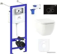 Унитаз Lavinia Boho Relfix One Compacto 7 в 1 87050156 (черное стекло)