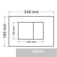Abber Bequem AC1100T-AC0105-AC0120RG (с кнопкой смыва)