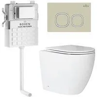 Roxen Antares в комплекте с инсталляцией Attach 5 в 1 966965 (кнопка: пастель бежевый)