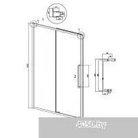 Grossman Cosmo 110x195 100.K33.02.110.42.00 (графит сатин/стекло прозрачное)