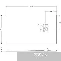 BelBagno TRAY-MR-UNO-AH-140/80-35-W-CR 140x80