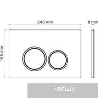 Roxen Antares Tornado в комплекте с инсталляцией StounFix Dual Fresh 6 в 1 968340 (кнопка: хром глян