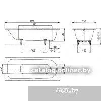 Kaldewei Saniform Plus 373-1 170x75 112600013001 (easy-clean)