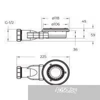 BelBagno TRAY-MR-UNO-AH-140/90-35-W 140x90