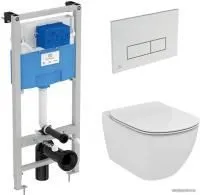 Ideal Standard Tesi Aquablade + кнопка Olias M2 (хром) S0079R0121AA