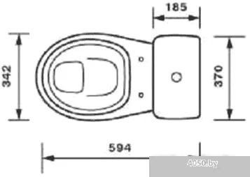 Унитаз Оскольская керамика Радуга (цветы)
