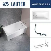 Lauter Estelle 120 21206020 (с каркасом и сифоном 21Y31000 хром)