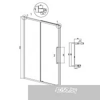 Grossman Cosmo 110x195 100.K33.02.110.10.02 (хром/стекло шиншилла)
