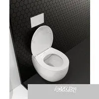 Roxen Egg в комплекте с инсталляцией StounFix Dual Fresh 6 в 1 964170 (кнопка: белый глянец)