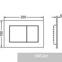 Grado GD-W201T + TECE Kit 9400413 (с кнопкой смыва)