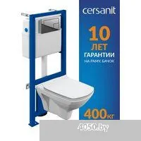 Cersanit Carina New Clean On с инстал. Link Pro (с кнопкой Corner 64108 хром глянцевый)
