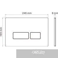 Roxen Antares Tornado Long в комплекте с инсталляцией StounFix Dual Fresh 6 в 1 868415 (кнопка: хром