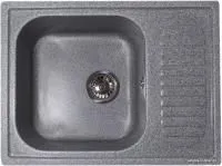 Кухонная мойка GranAlliance G-23 (темно-серый, без сифона)