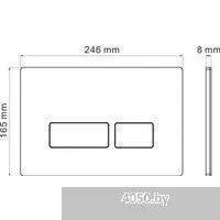 Roxen Antares Tornado Long в комплекте с инсталляцией StounFix Dual Fresh 6 в 1 868418 (кнопка: браш