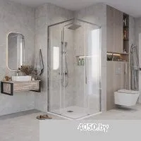 Grossman Galaxy 100x100x195 300.K33.01.1010.10.00 (хром/прозрачное стекло)