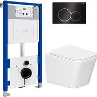 Lauter Square 214903 с кнопкой 219704E (круглая, черный)