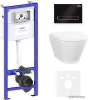 Унитаз Lavinia Boho Relfix Elegant Rimless 6 в 1 87561062 (черный пластик)