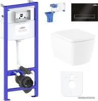 Унитаз Lavinia Boho Relfix Aveo Rimless 7 в 1 87040124 (черный пластик)