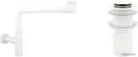Wellsee Drainage System 182128002 (сифон, донный клапан, матовый белый)