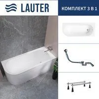 Lauter Monaco 170x72.5 2113170R (с ножками и сифоном 21Y32000 хром)