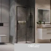 Niagara 140x195 NG-84-14AB (черный матовый/прозрачное стекло)