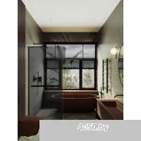 MaybahGlass 195x79 MGD-729-6у (графитовое стекло/черный)