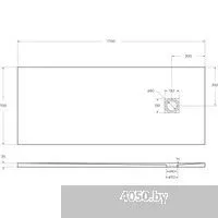 BelBagno TRAY-MR-UNO-AH-170/70-35-W-BO