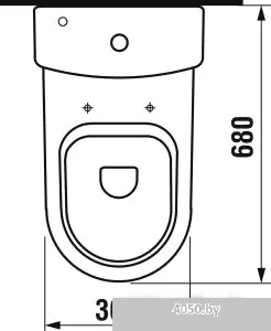 Унитаз Jika Mio без крышки [8.2371.6.000.000.1 + 8.2771.3.000.242.1]