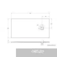 BelBagno TRAY-MR-UNO-AH-160/80-35-W 160x80