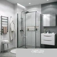 Grossman Pragma 100х195 200.K33.03.100.42.00 (графит сатин/стекло прозрачное)